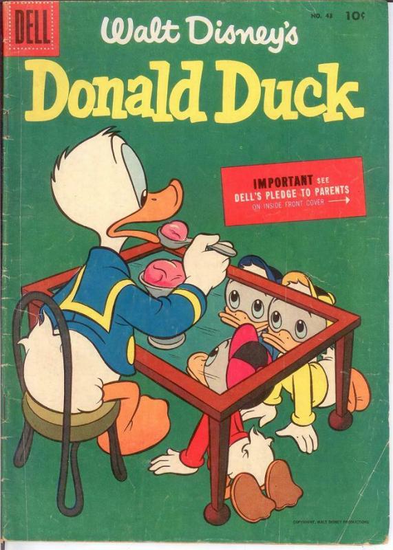 DONALD DUCK 43 VG Sept.-Oct. 1955 COMICS BOOK