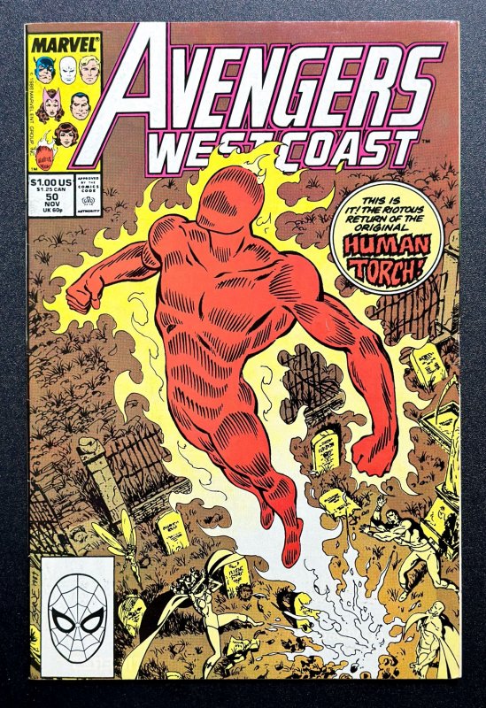 Avengers West Coast #50 (1989) FN