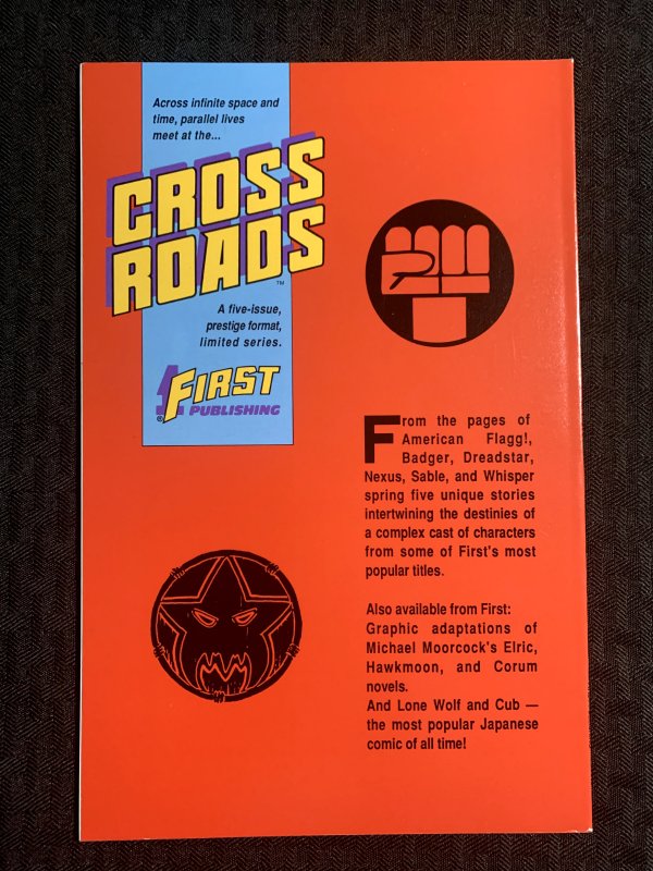 1988 CROSS ROADS #4 by Shawn McManus SC VF 8.0 First Publishing