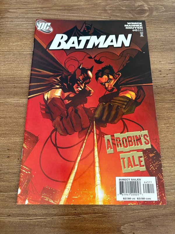 Batman # 645 NM DC Comic Book 1st Print Gotham Robin Joker 19 J457
