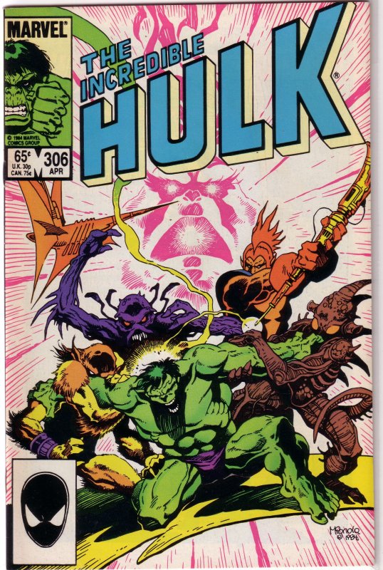 Incredible Hulk   vol. 1   #306 FN/VF Mantlo/Sal Buscema, Mignola cover