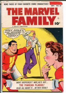 Marvel Family #87 1953-Fawcett-Capt Marvel-Mary Marvel-Capt Marvel Jr-VG
