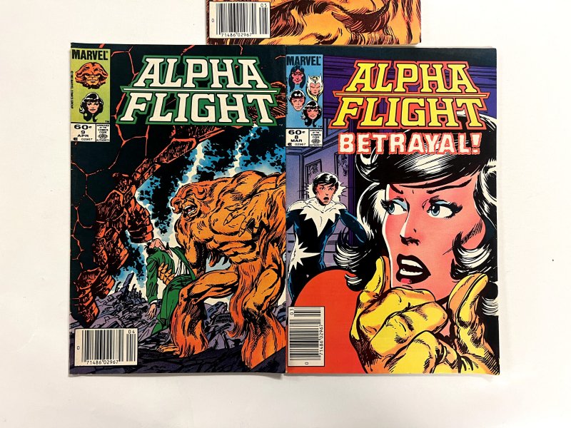 3 Alpha Flight Marvel Comics #8 9 10 Hulk Avengers Hulk Iron-Man Thor 92 JS3