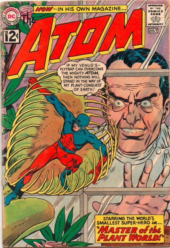 Atom #1 - Awesome Venus Fly Trap Cover - 1962 (Grade 2.0)