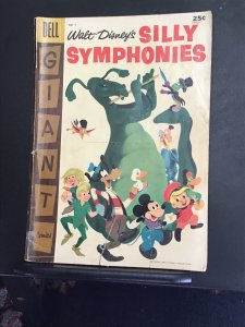 Silly Symphonies #7 (1957) Affordable grade Pinocchio, Jiminy cricket key! VG