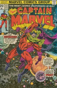 Captain Marvel (1st Series) #43 FN ; Marvel | Drax the Destroyer