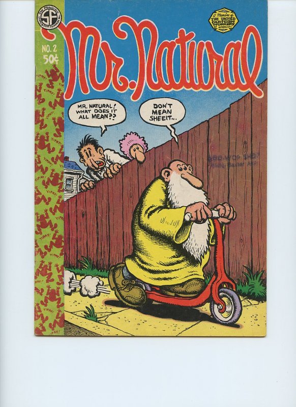 MR. NATURAL #2 / 1st Printing / 1971 / San Francisco Comic Book Co. / R. Crumb