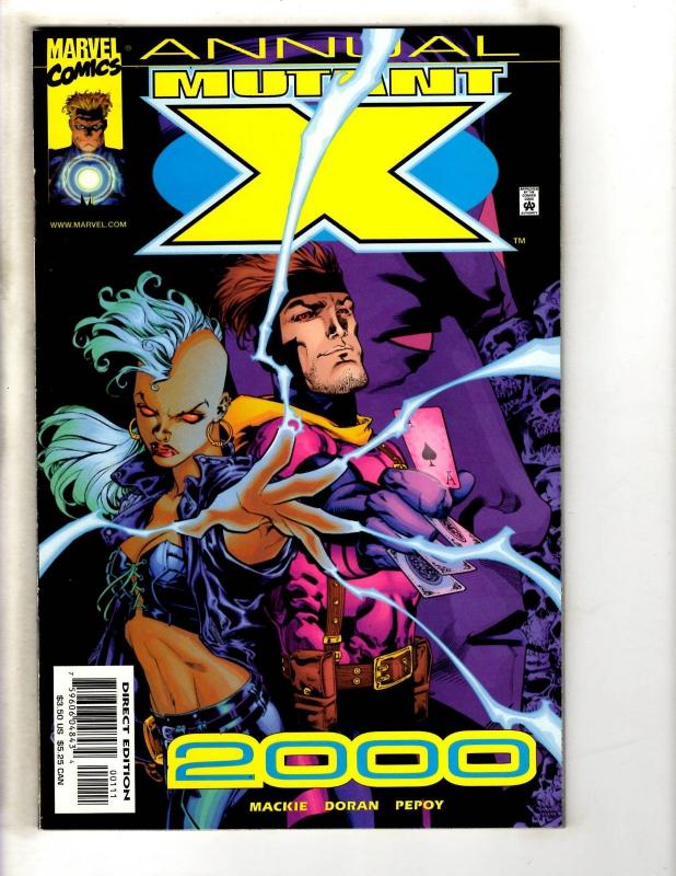 Lot Of 7 Mutant X Marvel Comic Books # 27 28 29 30 31 + Annual # 1999 & 00' CR41