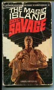 DOC SAVAGE-THEMAGIC ISLAND-#89-ROBESON-G-BOB LARKIN COVER-1ST EDITION G