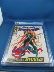 AMAZING SPIDERMAN 62 CGC 9.0 CLASSIC MEDUSA CVR  1968 MARVEL