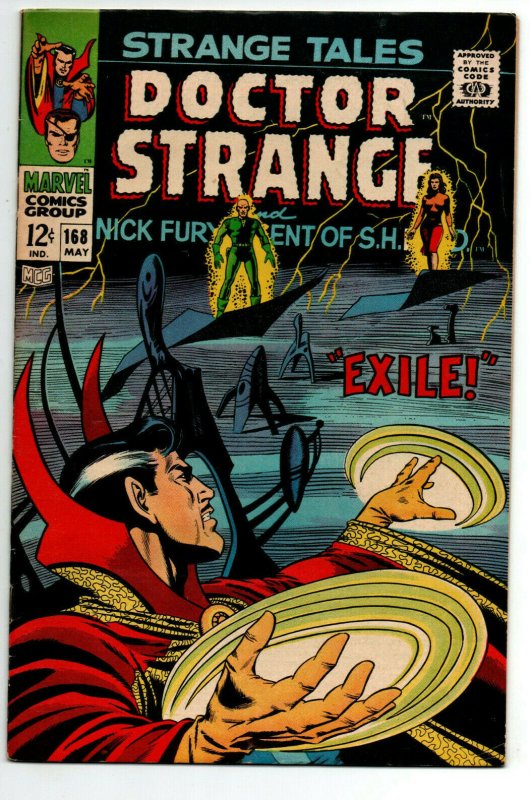 Strange Tales #168 - Last Title Issue - Doctor Strange - Nick Fury -1968- FN/VF 