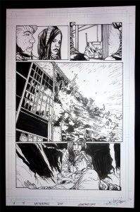 Pandemica #2 pg 6 Original Art Alex Sanchez bestselling author Jonathan Maberry