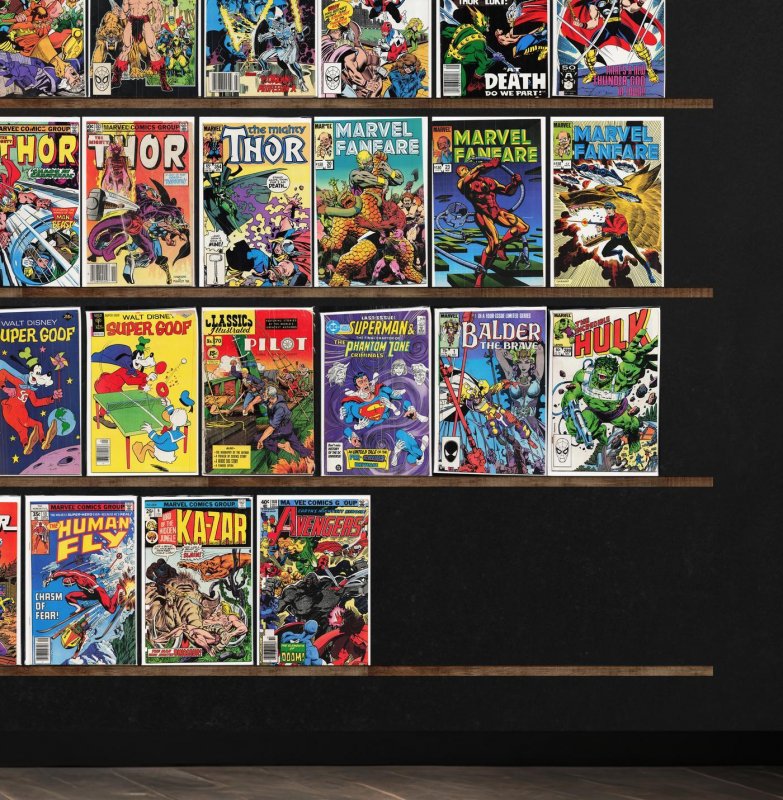 Huge Lot 140+ Comics with Iron Man, Warlord, Alpha Flight, Thor & More!