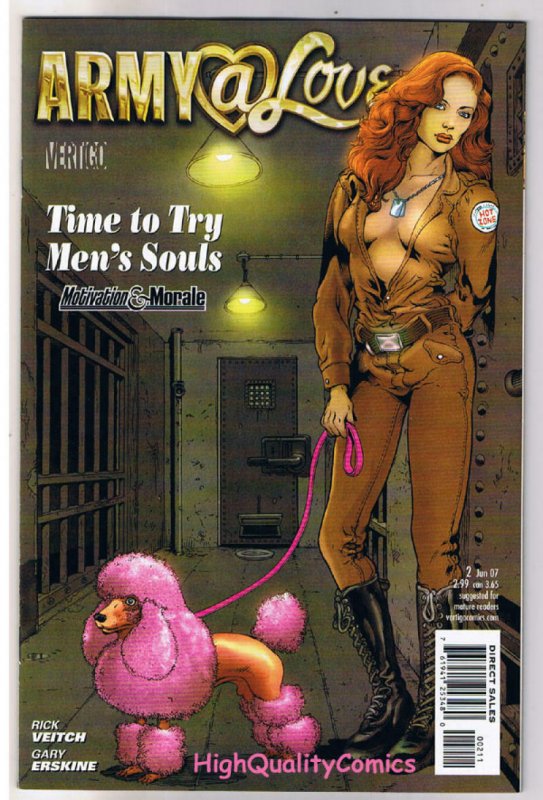 ARMY AT @ LOVE #1 2 3 4 5, VF/NM, Rick Veitch, Morale, Vertigo, 2007, Racy