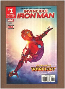 Invincible Iron Man #1 Marvel Comics 2017 Riri Williams Ironheart NM- 9.2