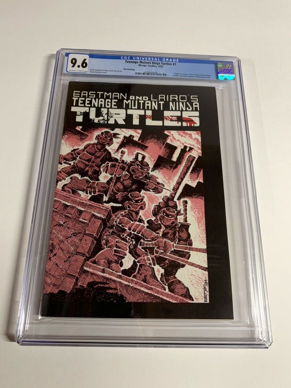 teenage mutant ninja turtles 1 Cgc 9.6 Ow/w Pages 3rd Third Printing Mirage 006