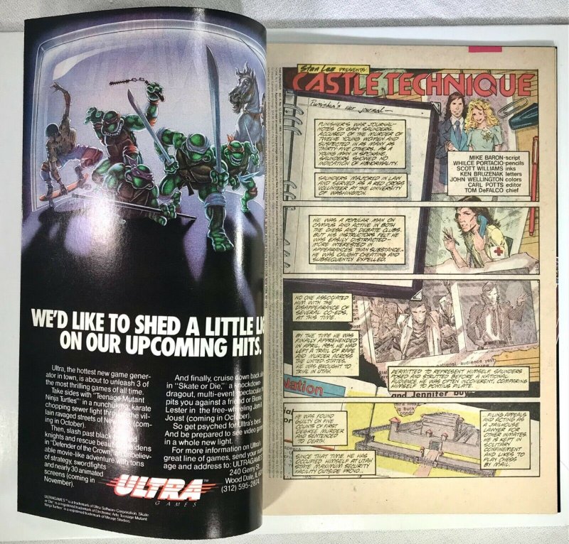 THE PUNISHER Comic Issue 12 — 36 Pages $1.00 Cover — 1988 Marvel Universe VF+ 