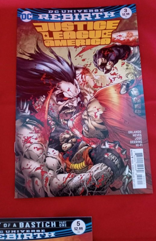 DC Universe Comics Rebirth, Justice League of America  #1-5 (1 2 3 4 5) NM