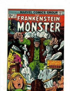 The Frankenstein Monster #12 VF Marvel Comic Book Horror Fear Scary Suspense EJ9