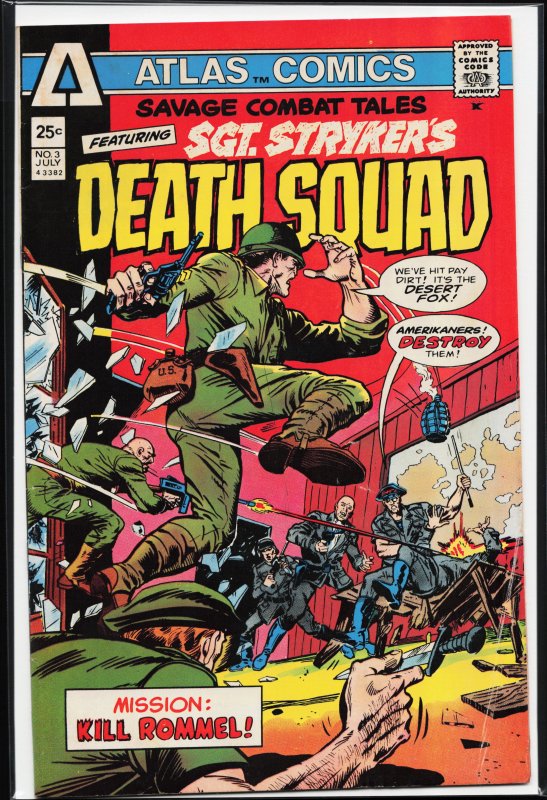 Savage Combat Tales #3 (1975) Sgt. Stryker's Death Squad
