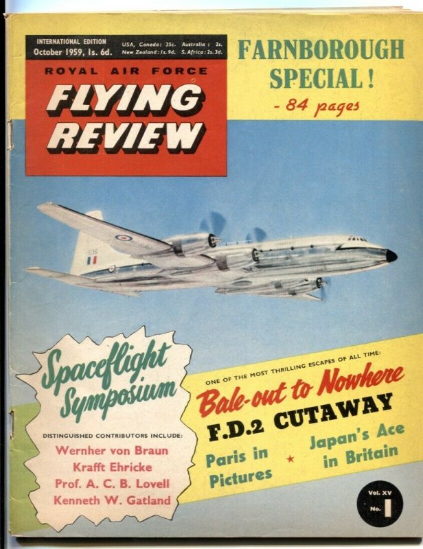 Royal Air Force Flying Review October 1959- Wernher von Braun