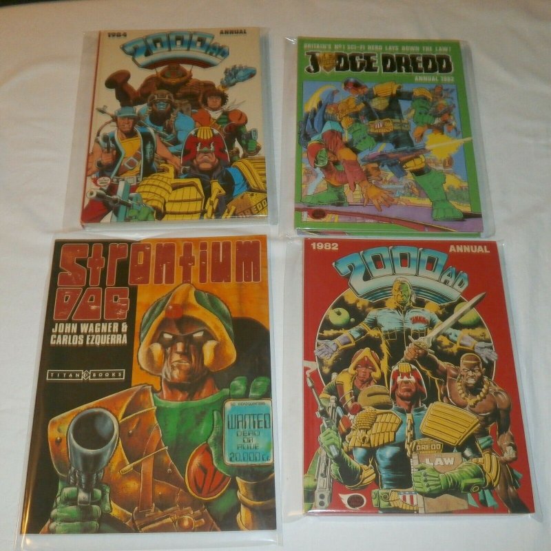 Judge Dredd Annual 1982, 2000 AD Annual 1982, 1984, Strontium Dog GN Titan books