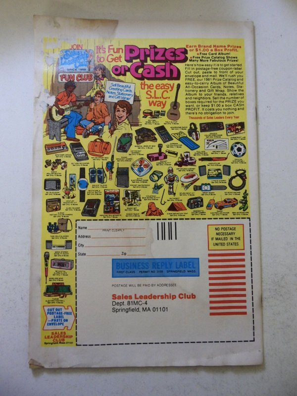 The Uncanny X-Men #147 (1981) VG Condition moisture stains