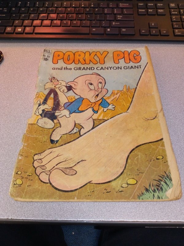 Porky Pig #351 Golden age 1951 Dell comics four color precode cartoon classic