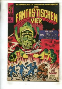 FANTASTIC FOUR #45 (6.0) GERMAN LANGUAGE, FIRST GALACTUS!! 1975