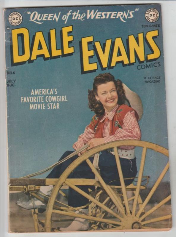 Dale Evans Comics #6 (Jul-49) VG/FN+ Mid-Grade Dale Evans, Bullet