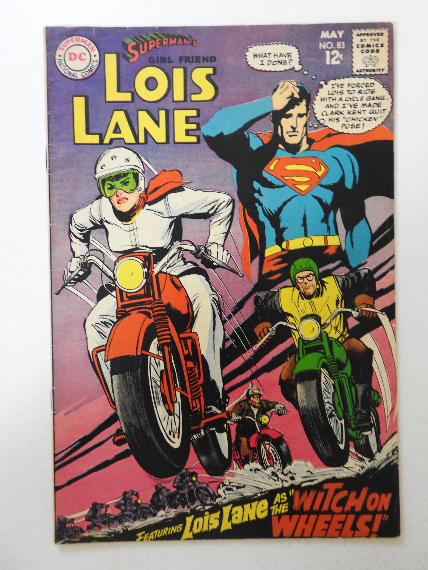 Superman S Girl Friend Lois Lane VG Condition Moisture Stain Comic Books Silver