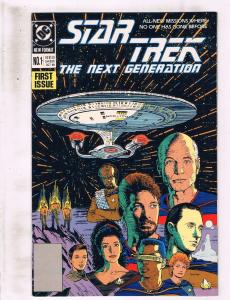 Lot of 5 Star Trek The Next Generation DC Comic Books #1 4 5 6 7 BH42