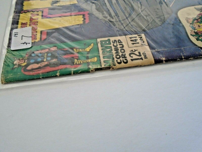 *Thor #139-141, 143, 145 (Graded=$63; 5 books)