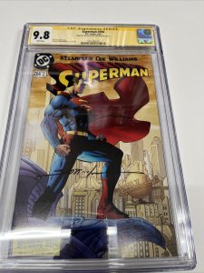 Superman (2004) # 204 (CGC SS 9.8 WP) Signed Jim Lee & Scott Williams