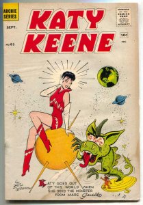 Katy Keene #61 1961-rare late issue- beatnik fashion VG-