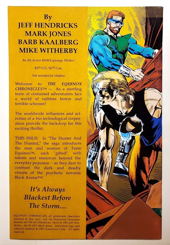 Equinox Chronicles #1 (1991, Innovation) 9.0 VF/NM