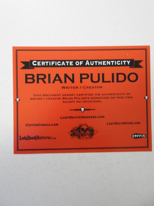 Lady Death Lingerie #1 VIP Edition NM Condition! Signed W/ COA!