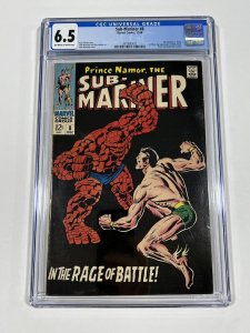 Sub-Mariner 8 cgc 6.5 ow/w pages Marvel 1969