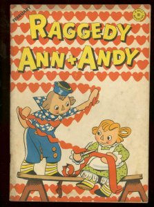 RAGGEDY ANN + ANDY #9 1947 DELL VALENTINE ISSUE KELLY FN-