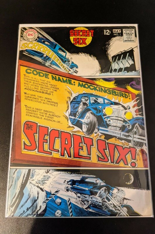 Secret Six #1 (1968) 1st Series and 1st Team Appearance. Beautiful. Pics.