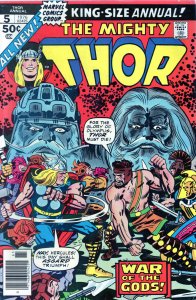 Thor Annual #5 - Thor Vs. Hercules. 1st. App. of Toothgnasher. (6.0/6.5) 1976