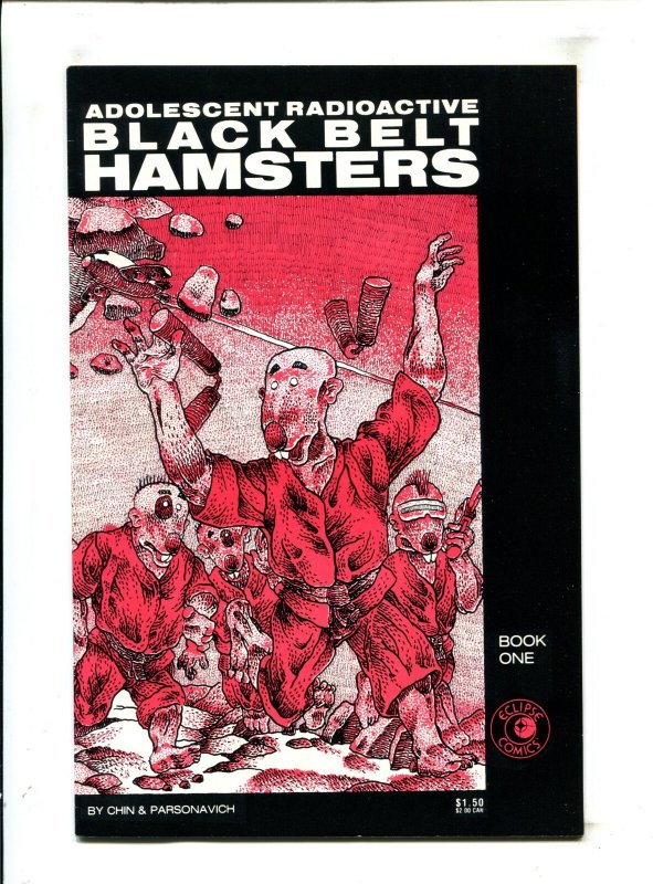 Adolescent Radioactive Black Belt Hamsters 2PC #1 - 1st+2nd Print (7.0/7.5) 1986