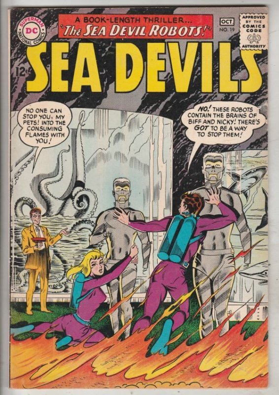 Sea Devils #19 (Oct-64) VF High-Grade Sea Devils (Dane Dorrence, Biff Bailey,...