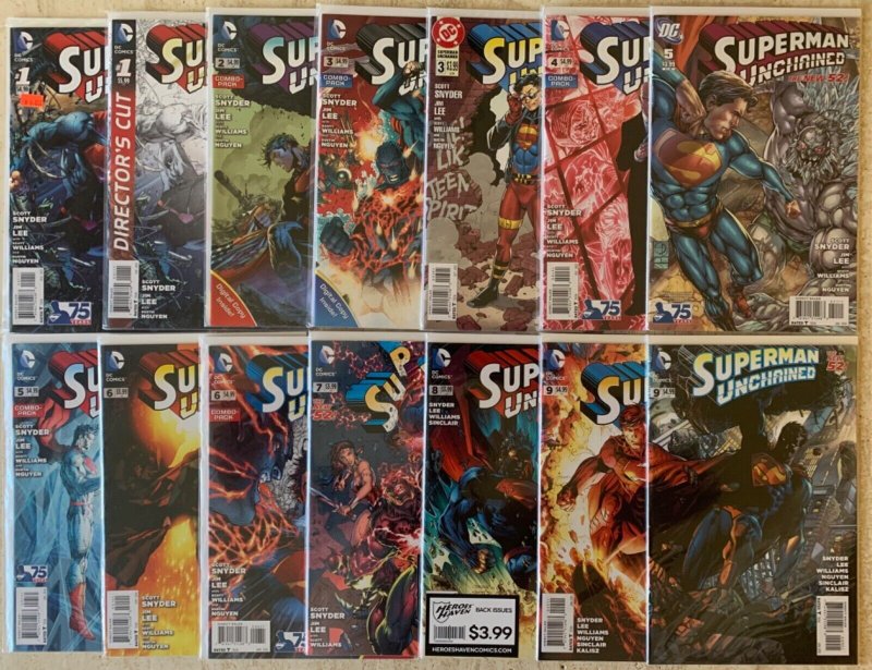 ADVENTURES OF SUPERMAN 1-17, SUPERMAN UNCHAINED 1-9 + VARIANTS | 31 TOTAL