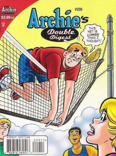 Archie's Double Digest Magazine #209 VF/NM; Archie | volleyball net - we combine 