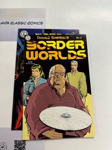 2 Border Worlds Kitchen Sink Comics # 3 4  85 CT6