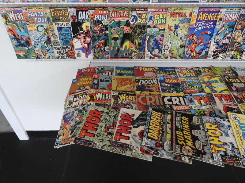 Huge Lot 180+ Low Grade Comics W/ Hulk, Flash, Thor, +More! See description