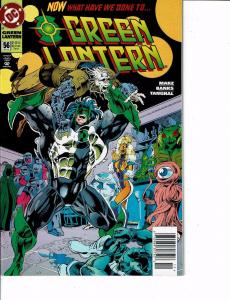 Lot Of 2 DC Comic Books Green Lantern #56 and #55 Batman Superman  ON2