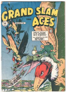 Grand Slam Aces (1946) #50- great sci-fi cover, battle the Hawkmen
