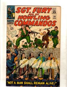Sgt. Fury & His Howling Commandos # 28 VF Marvel Silver Age Comic Book JF11